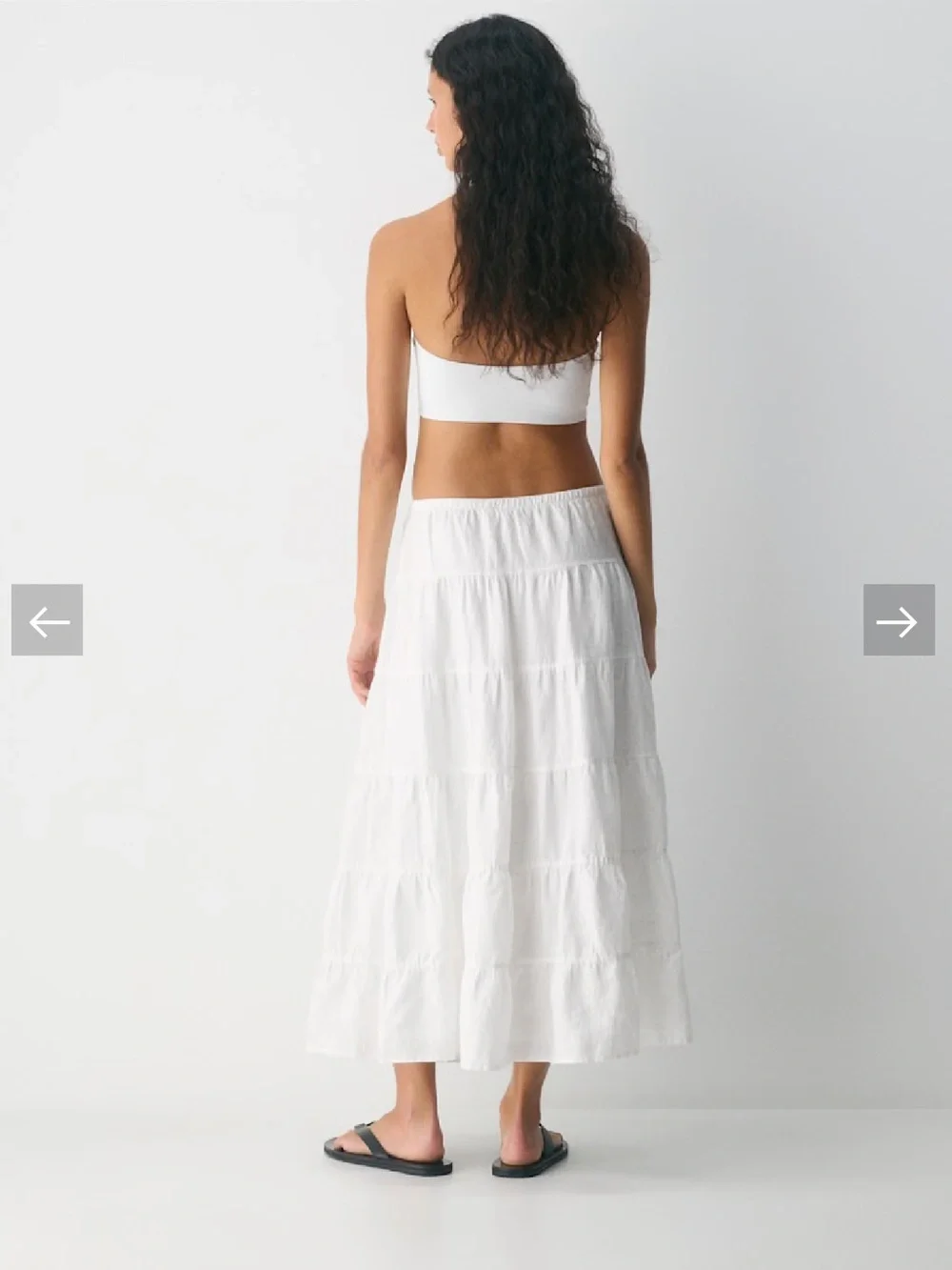Aritzia Wilfred Bouquet Linen Skirt - Picture 2 of 2